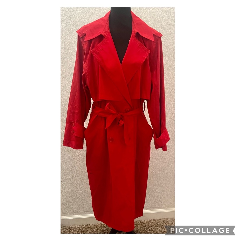 *Vintage* ForeCaster of Boston Red Rain Coat